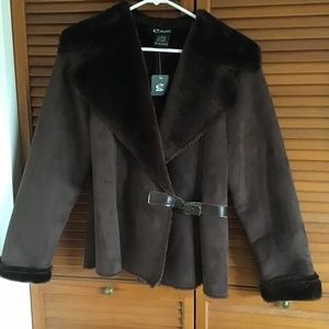 E Studio suede like jacket. New with tags.